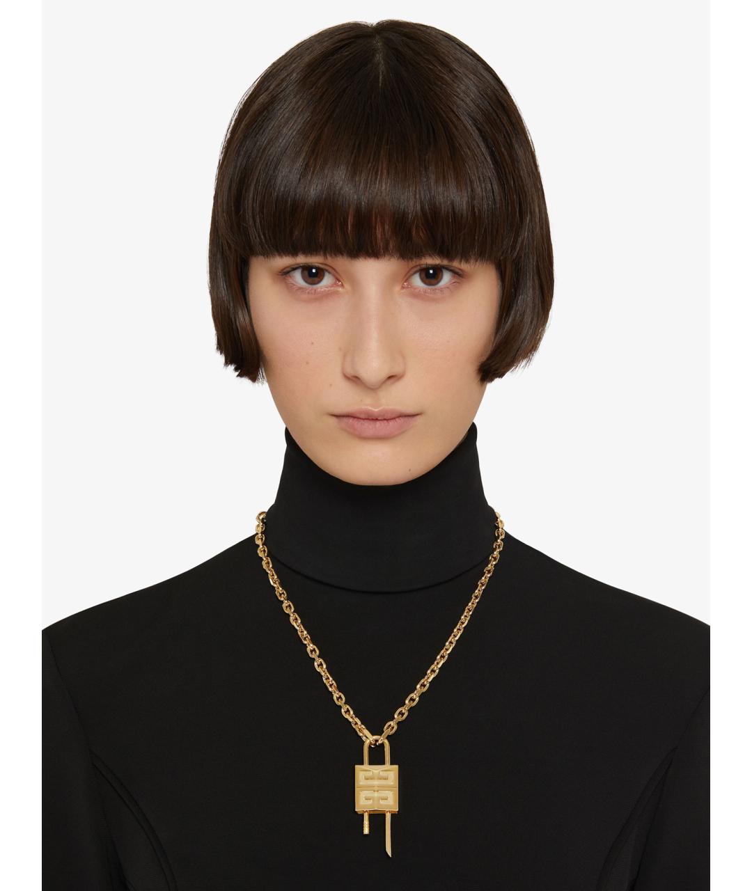 GIVENCHY Золотая металлическая подвеска, фото 2