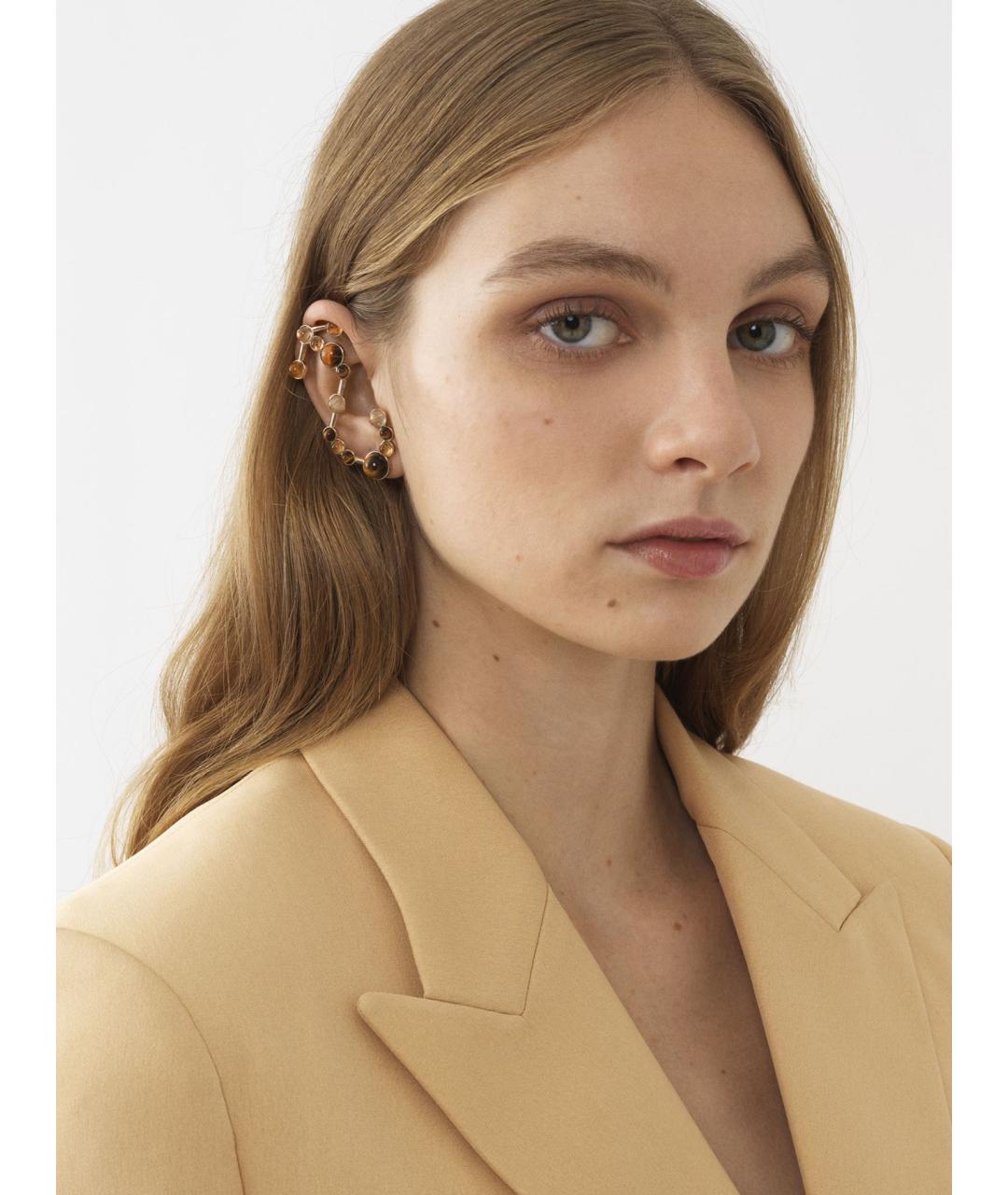 CHLOE Коричневые серьги, фото 2