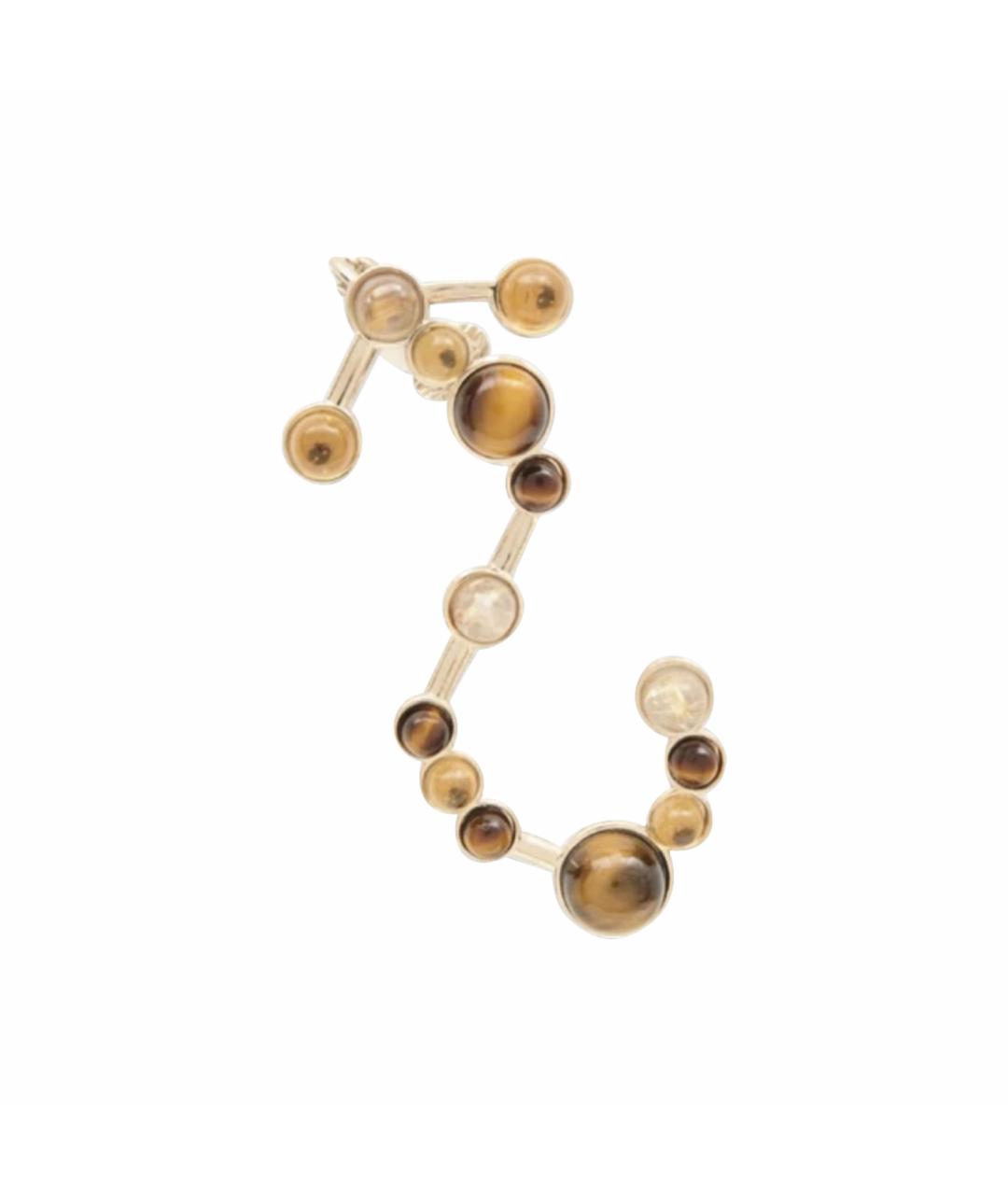 CHLOE Коричневые серьги, фото 1