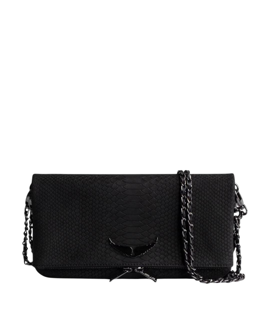 ZADIG & VOLTAIRE Черная кожаная сумка через плечо, фото 1