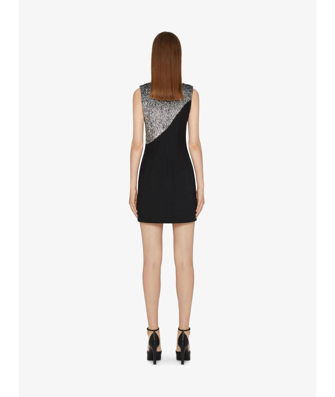 GIVENCHY Черное вискозное коктейльное платье, фото 4