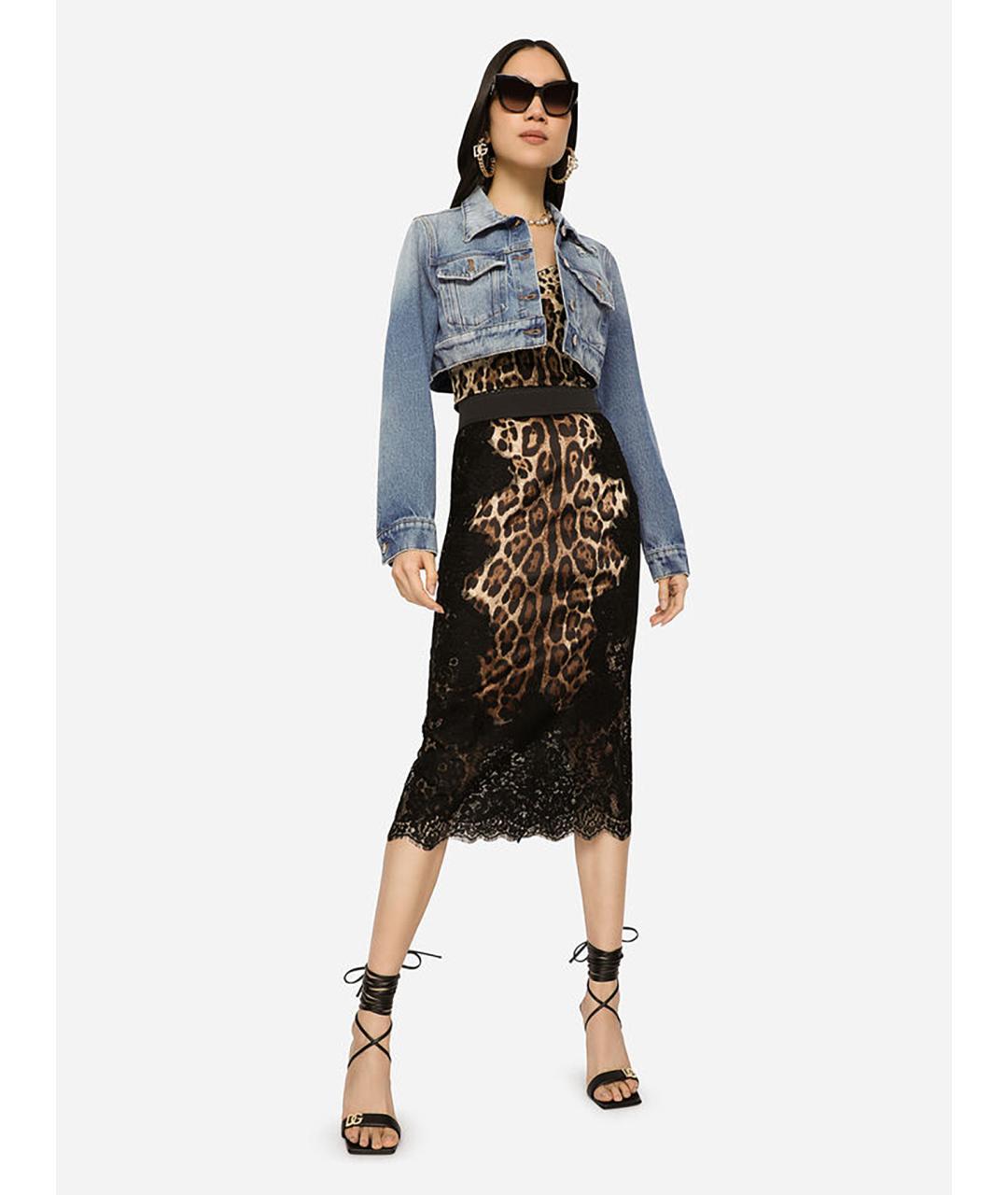 DOLCE&GABBANA Мульти шелковая майка, фото 3