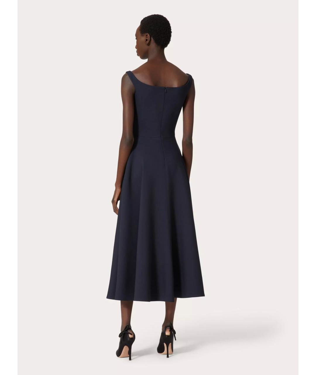 VALENTINO Черное шерстяное вечернее платье, фото 4