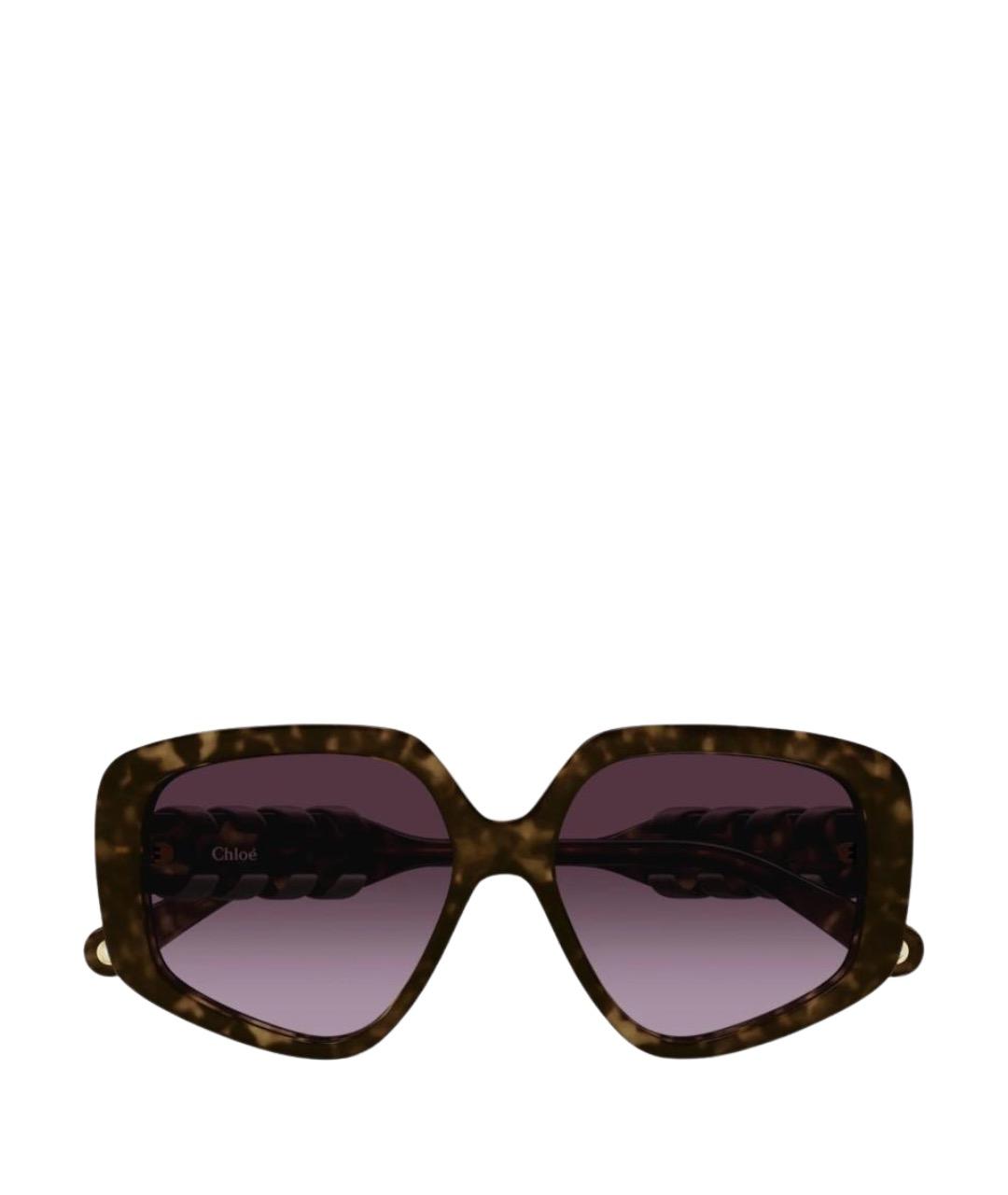 CHLOE Коричневые солнцезащитные очки, фото 1