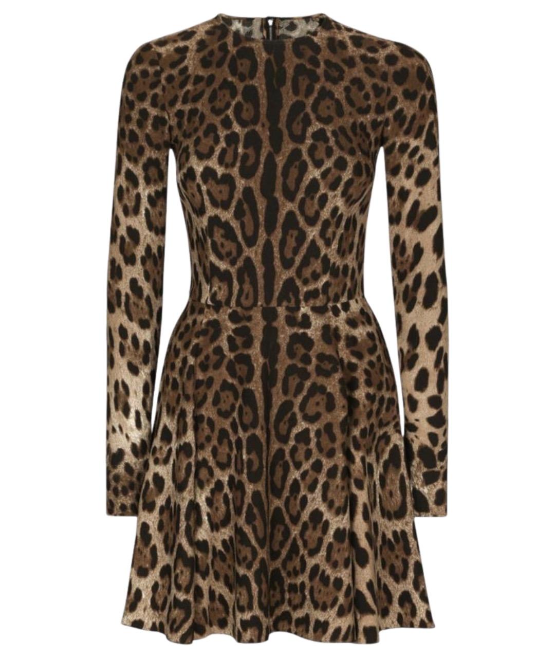 DOLCE&GABBANA Мульти вискозное повседневное платье, фото 1