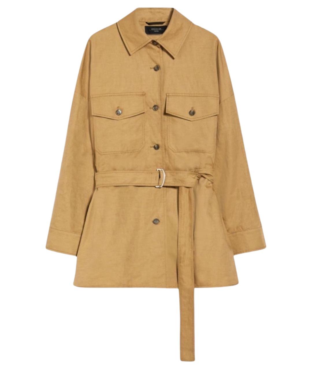 WEEKEND MAX MARA Бежевая хлопковая куртка, фото 1