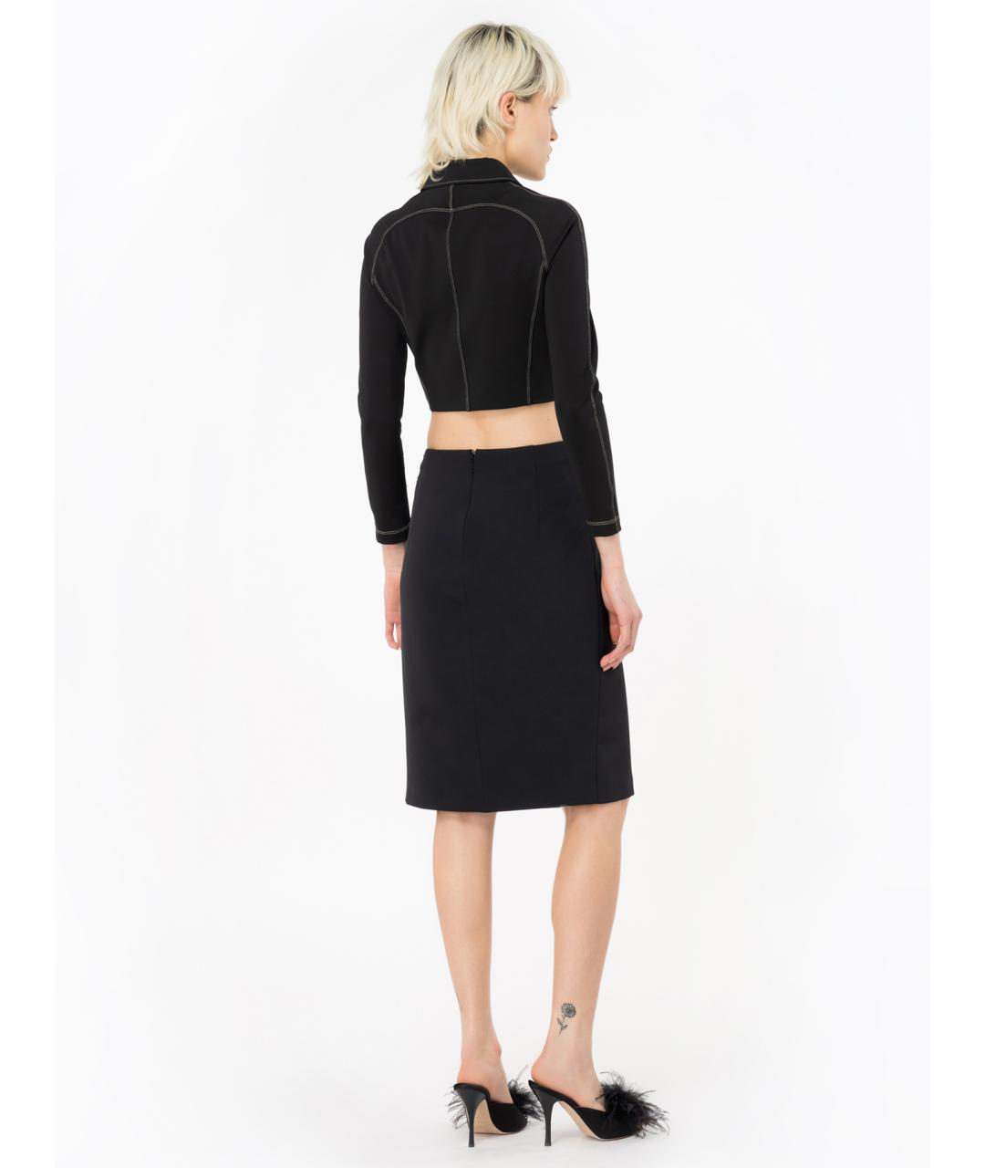 PINKO Черная вискозная куртка, фото 4