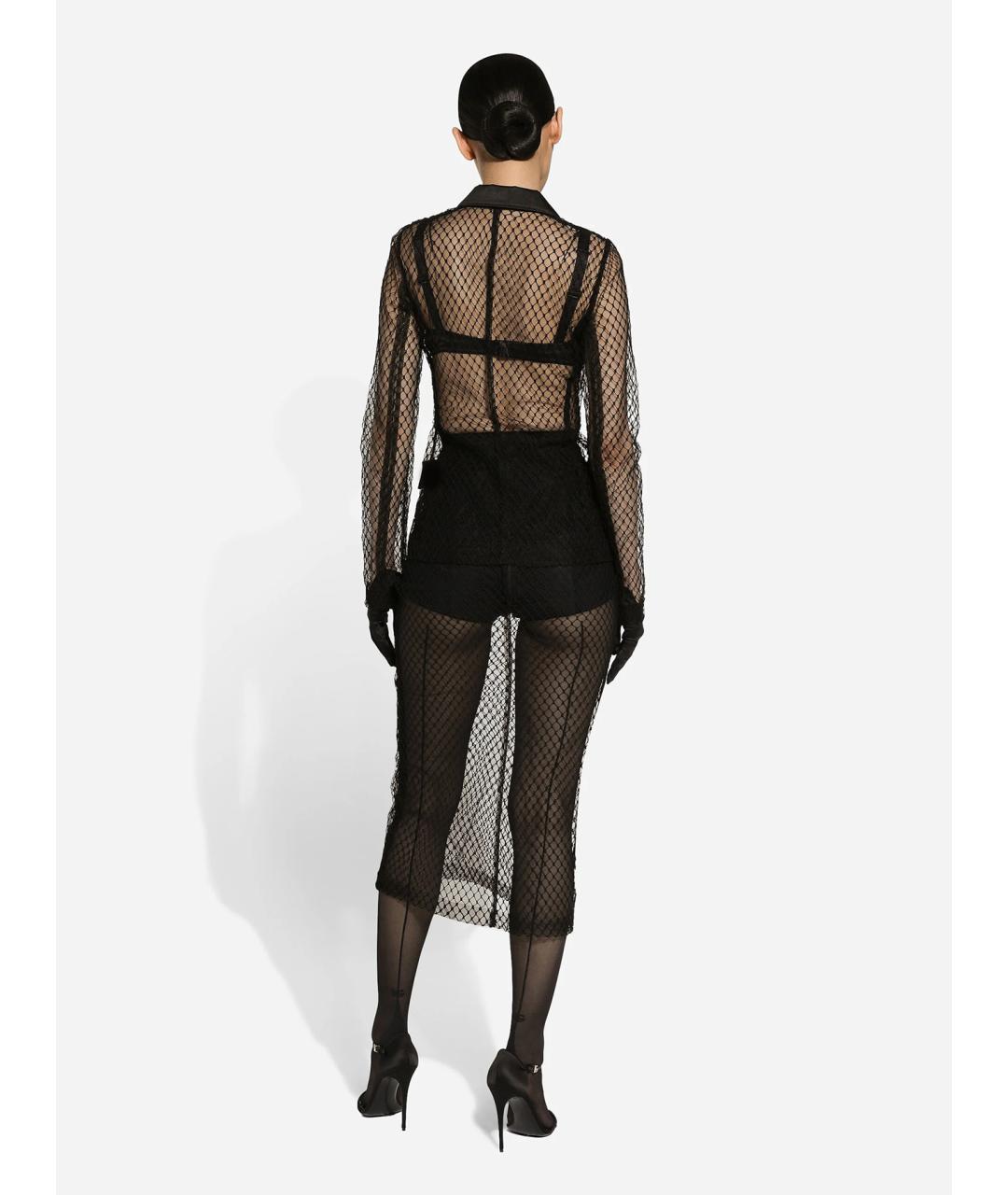 DOLCE&GABBANA Черный хлопковый жакет/пиджак, фото 4