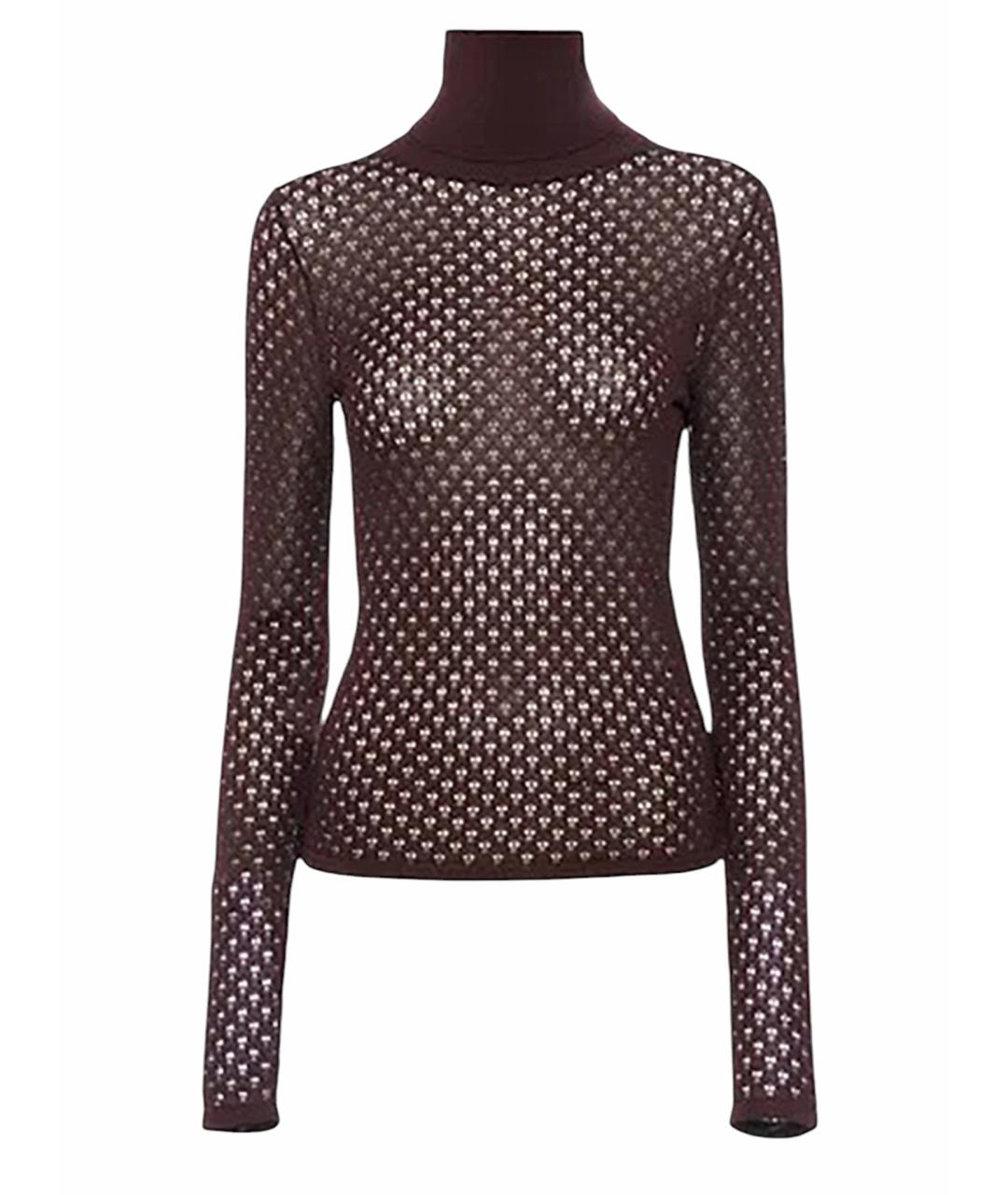 CHLOE Бордовая вискозная водолазка, фото 1