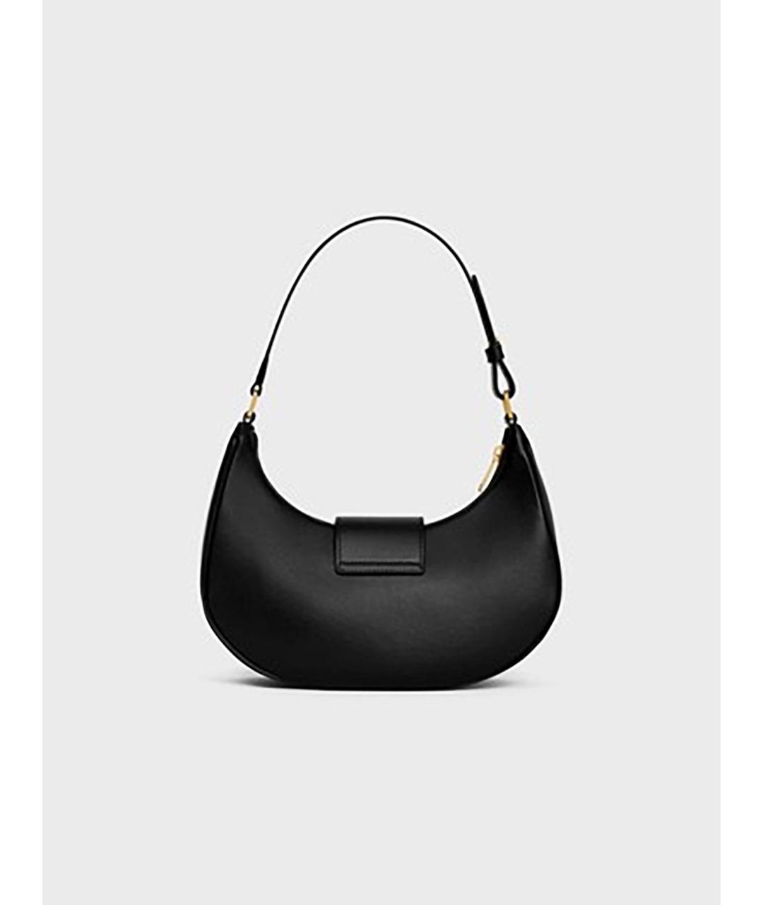 CELINE Черная кожаная сумка через плечо, фото 3