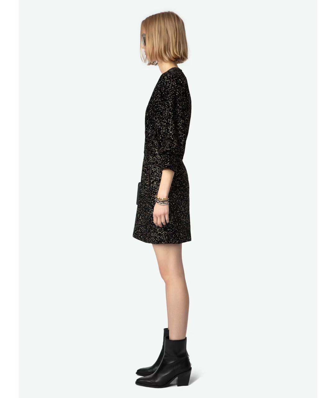 ZADIG & VOLTAIRE Черное вискозное вечернее платье, фото 6