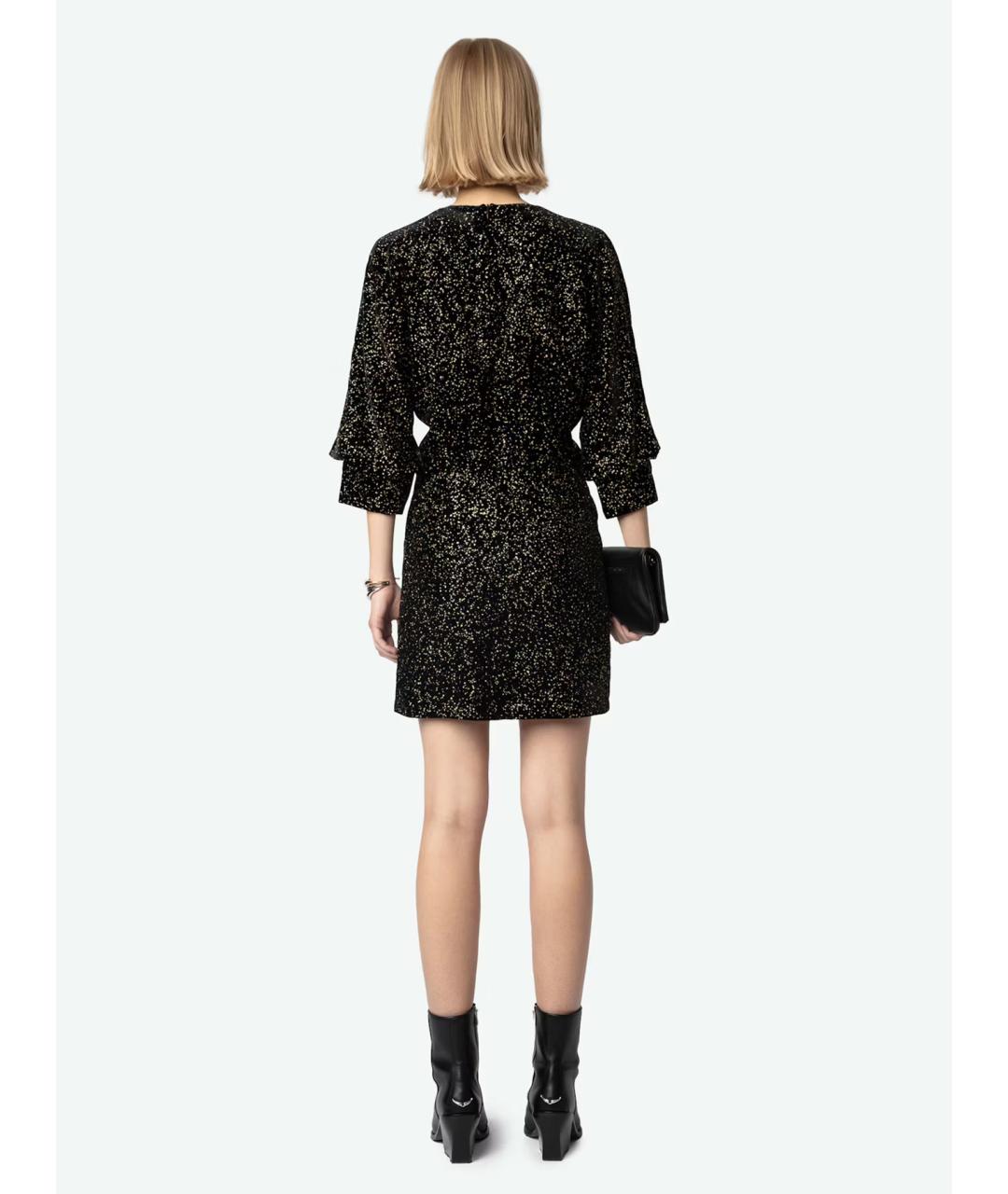 ZADIG & VOLTAIRE Черное вискозное вечернее платье, фото 3