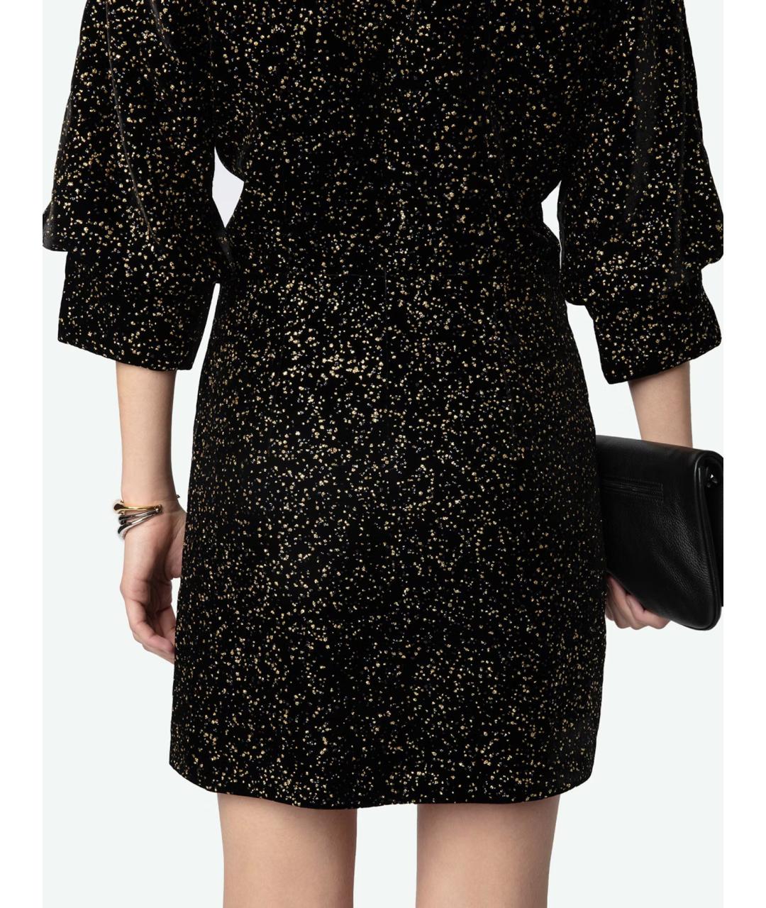 ZADIG & VOLTAIRE Черное вискозное вечернее платье, фото 7