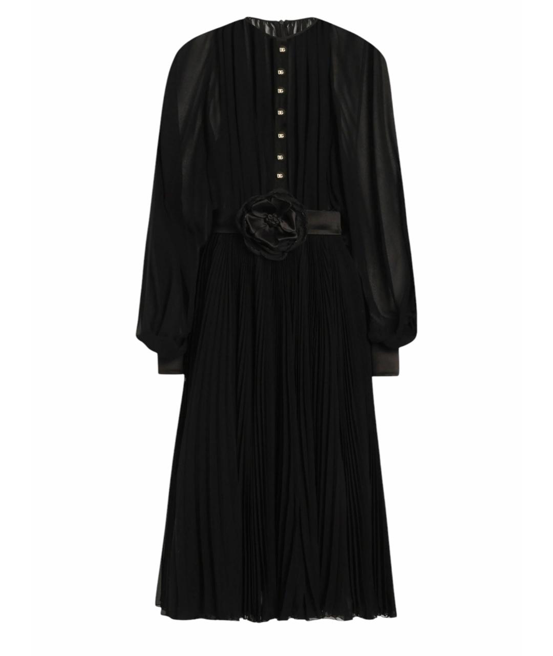 DOLCE&GABBANA Черное полиэстеровое вечернее платье, фото 1