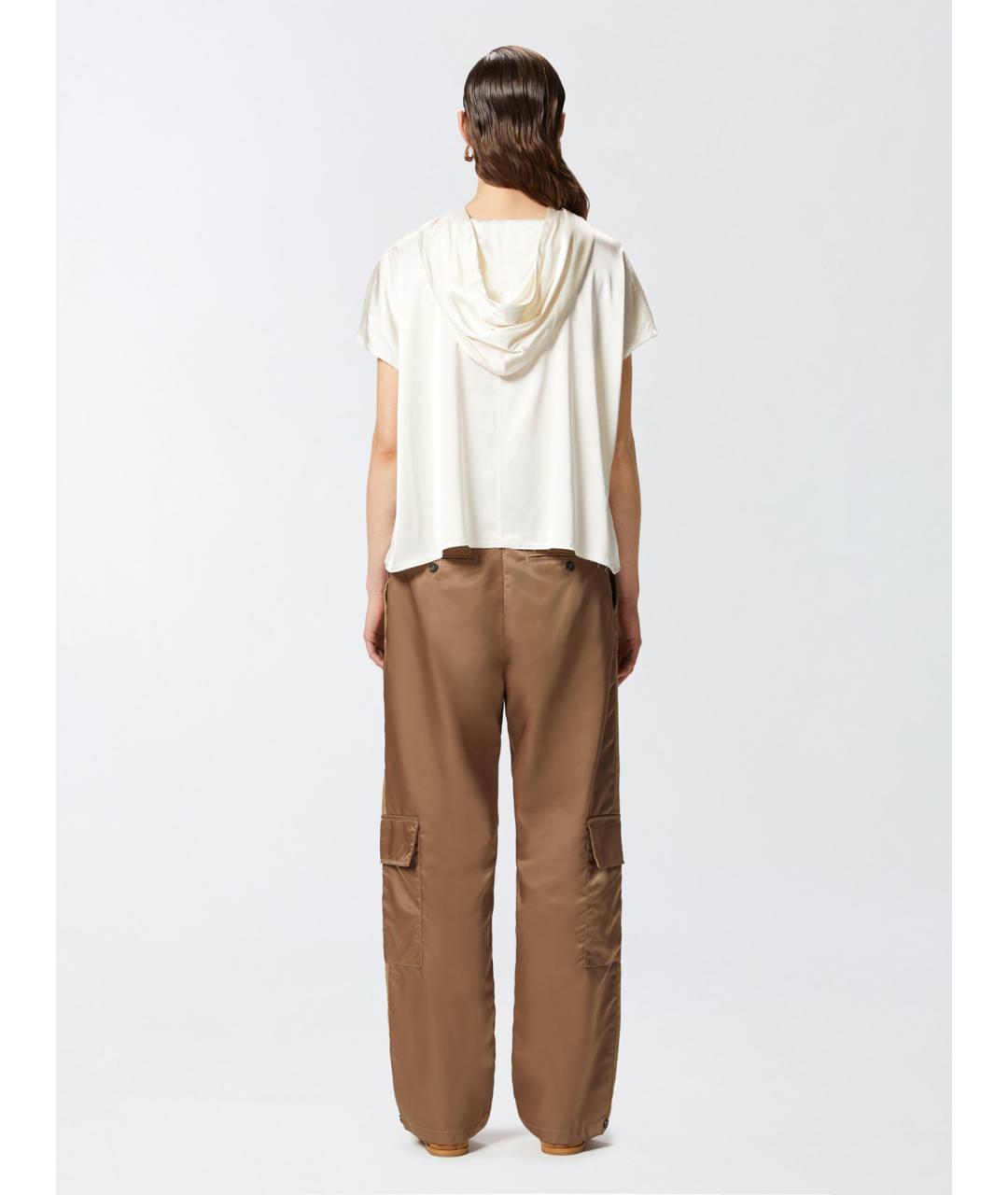 PINKO Белая вискозная блузы, фото 4