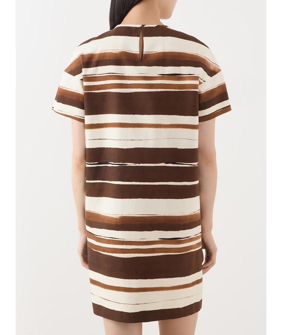 MAX MARA STUDIO Мульти хлопковое повседневное платье, фото 3