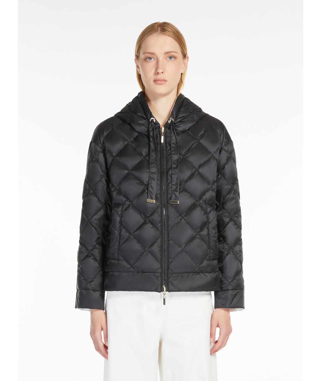 'S MAX MARA Черная полиамидовая куртка, фото 4