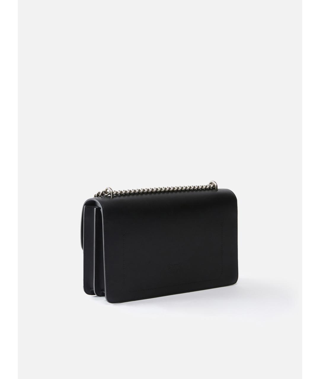 PINKO Черная кожаная сумка через плечо, фото 3