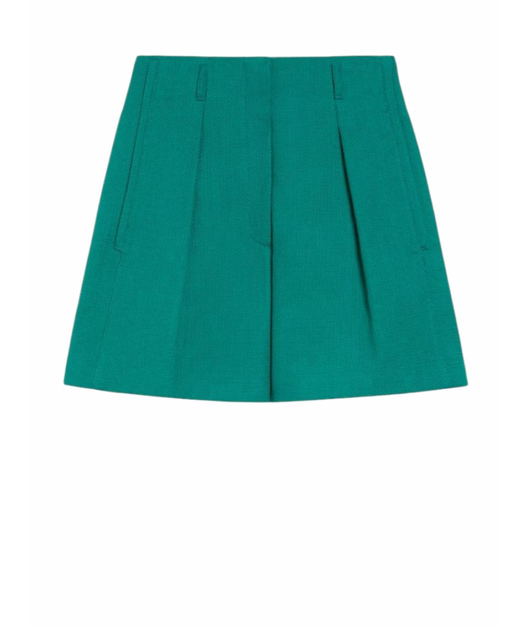 WEEKEND MAX MARA Зеленые хлопковые шорты, фото 1