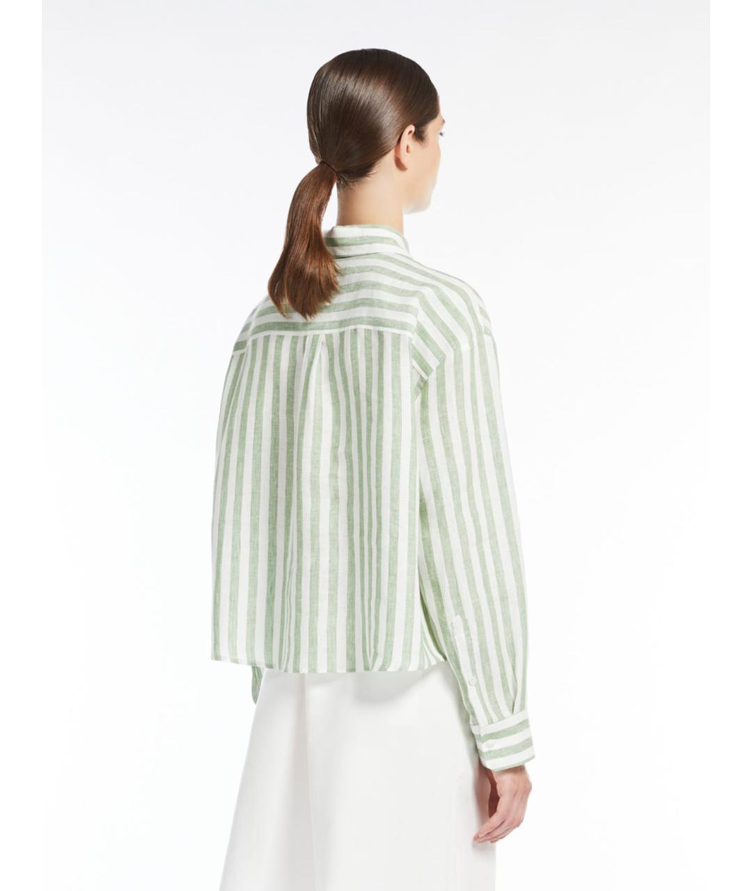 WEEKEND MAX MARA Мульти льняная рубашка, фото 3