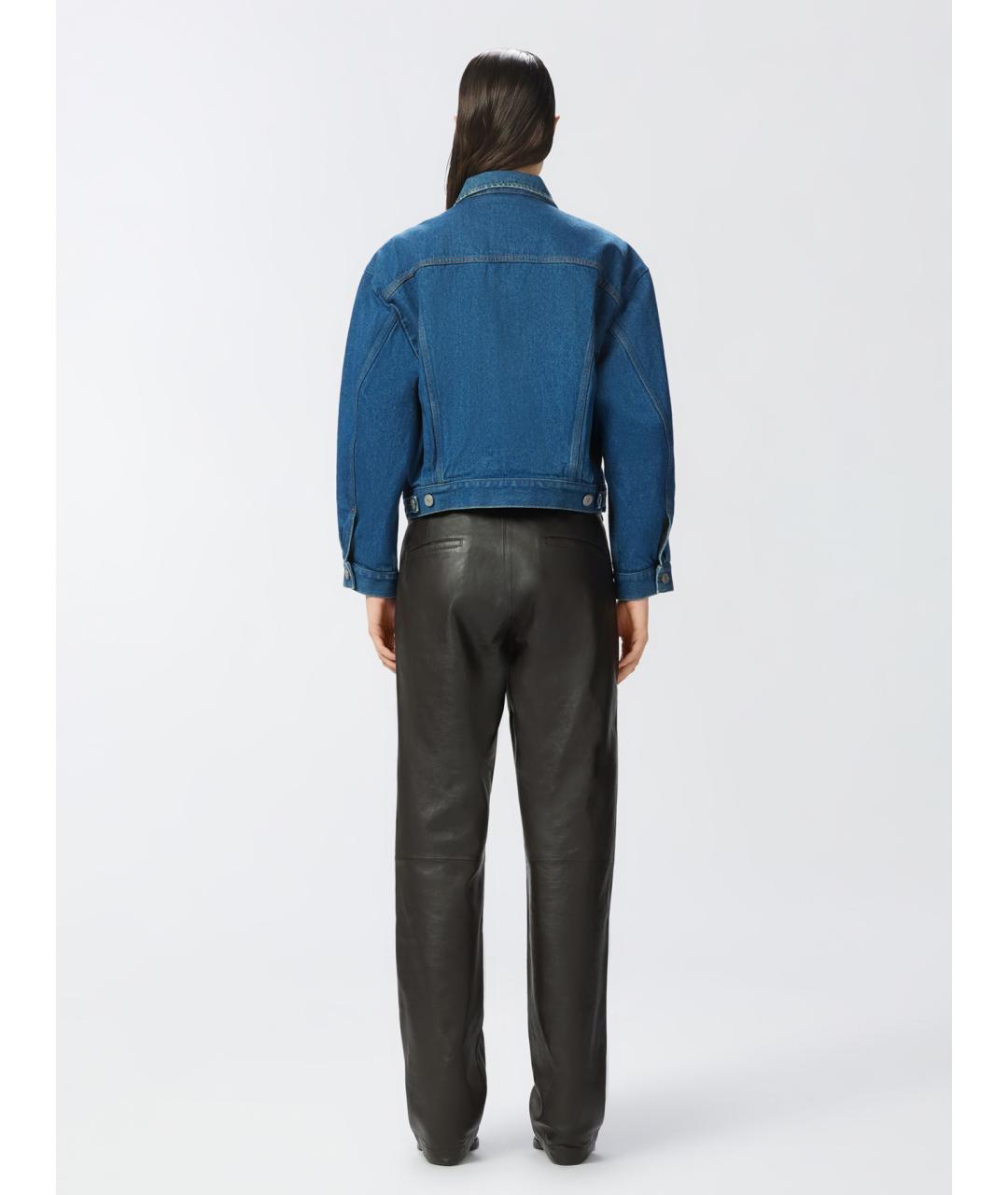 PINKO Синяя хлопковая куртка, фото 4