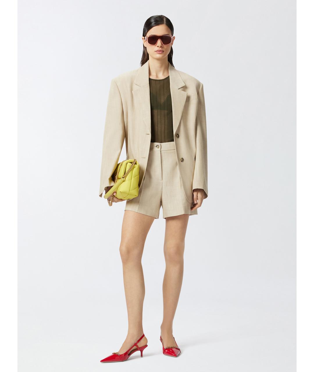 PINKO Зеленый хлопковый джемпер / свитер, фото 2