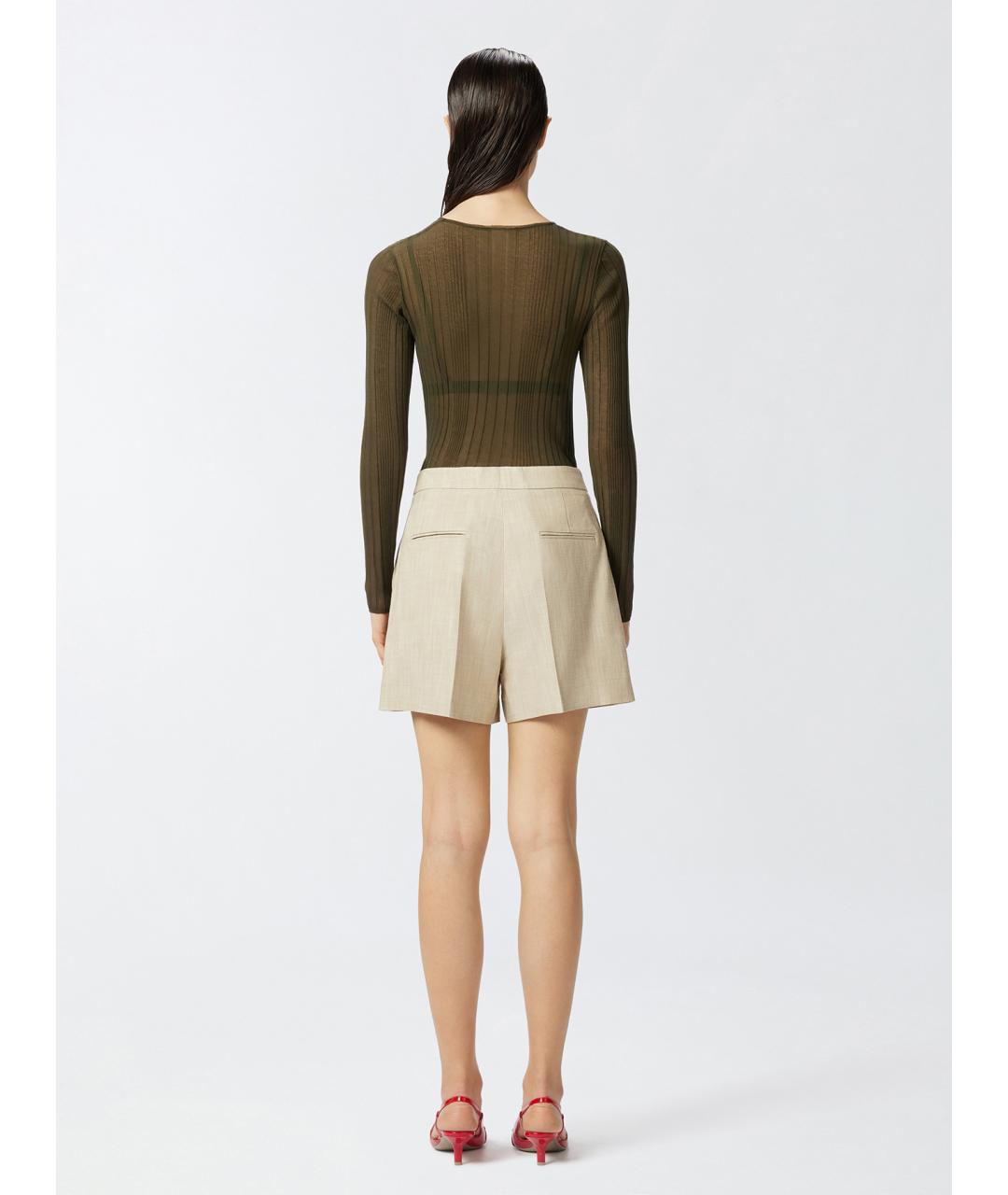 PINKO Зеленый хлопковый джемпер / свитер, фото 4