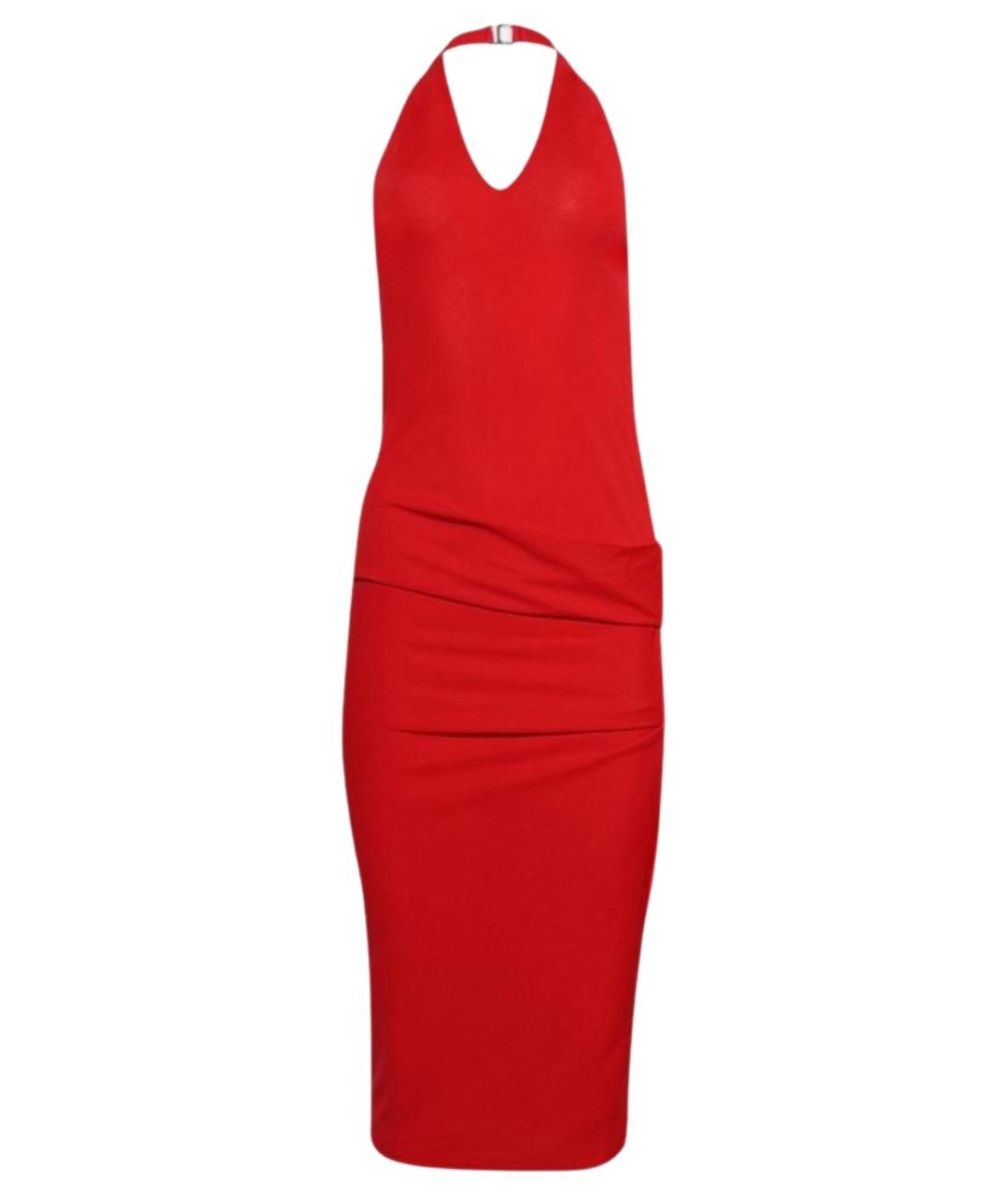 JACQUEMUS Красное вискозное коктейльное платье, фото 1