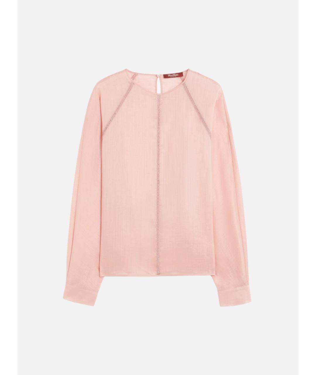 MAX MARA STUDIO Розовая полиамидовая блузы, фото 6