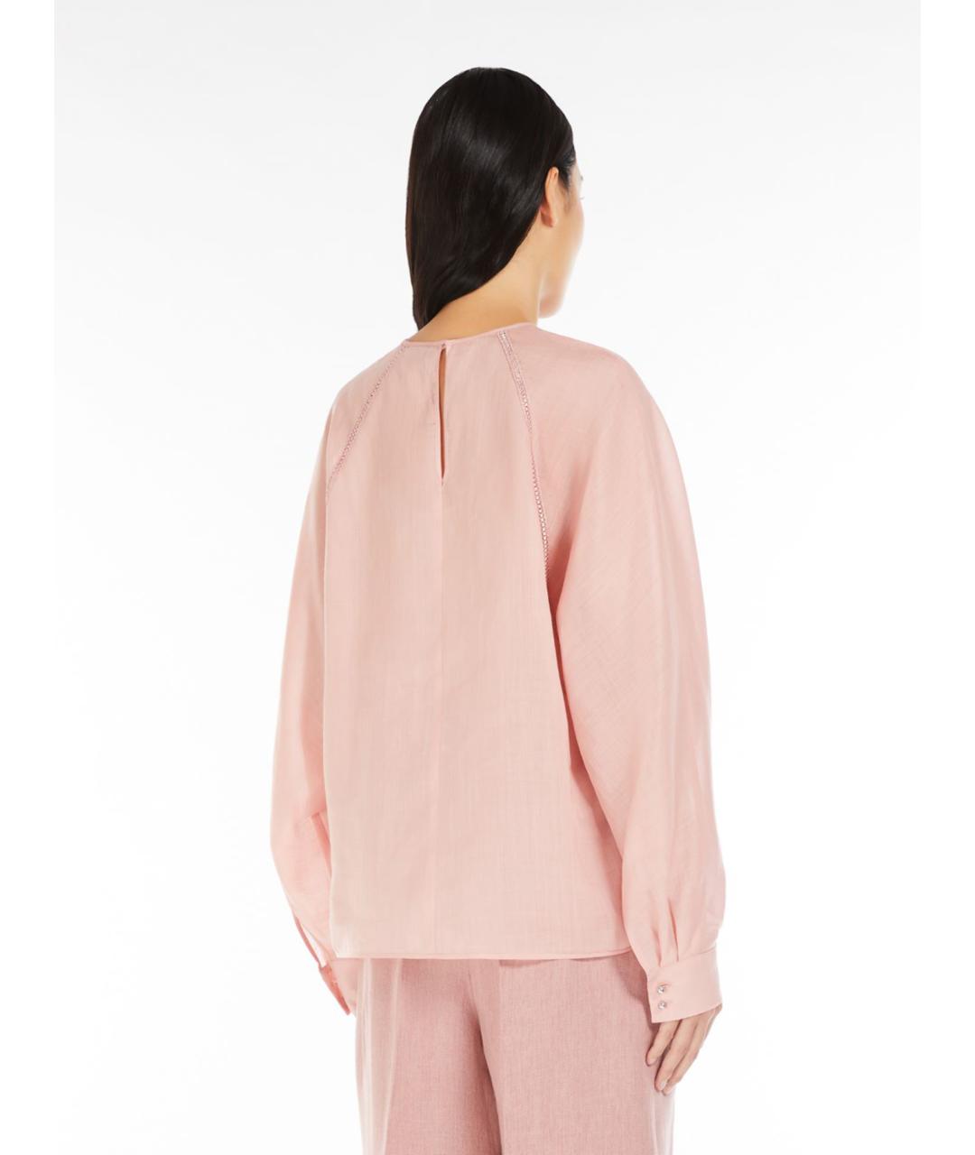 MAX MARA STUDIO Розовая полиамидовая блузы, фото 5