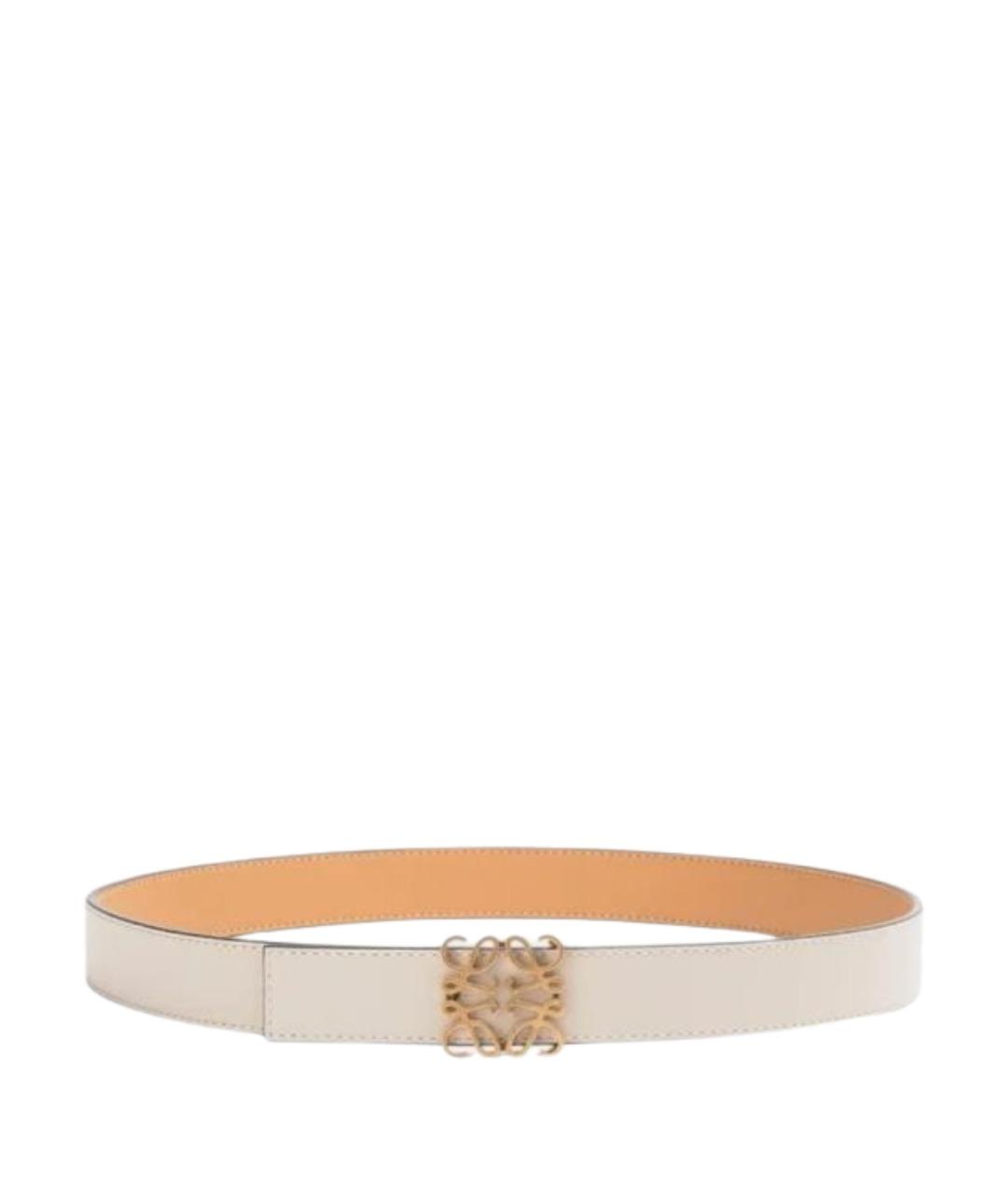 LOEWE Бежевый кожаный ремень, фото 1