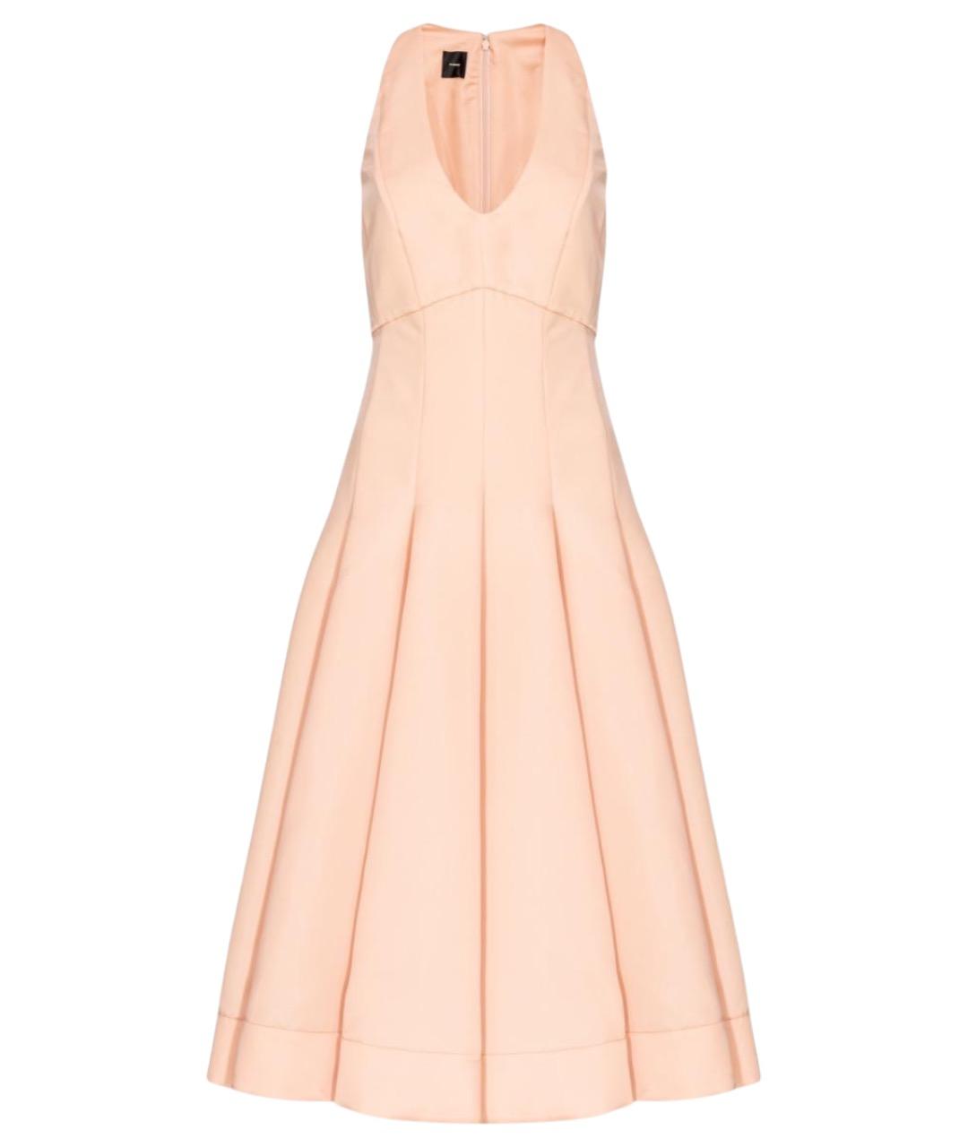 PINKO Розовое полиэстеровое вечернее платье, фото 1