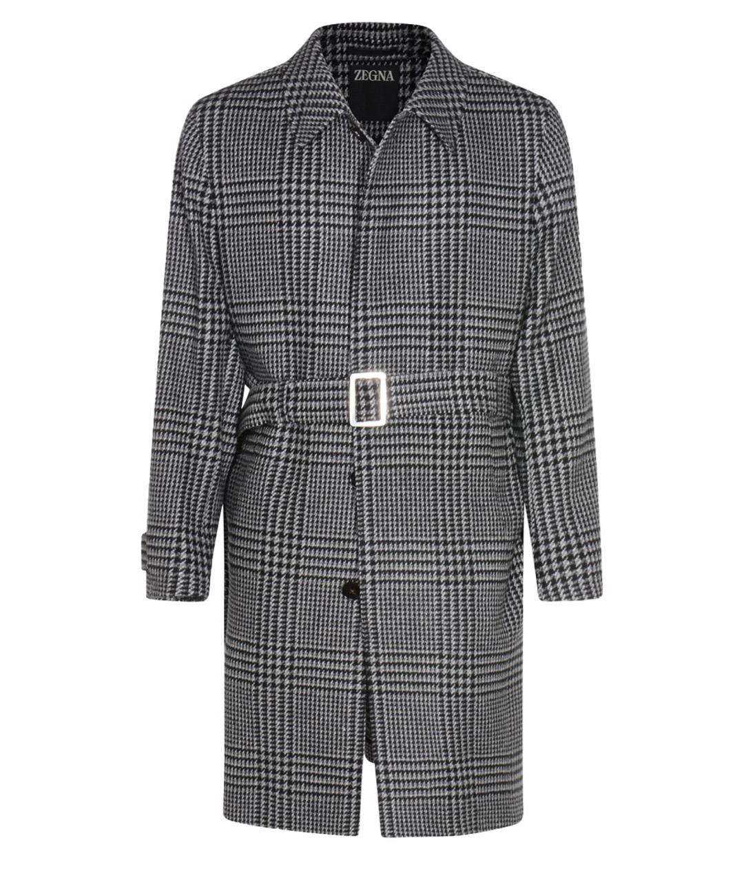 ZEGNA Серое кашемировое пальто, фото 1