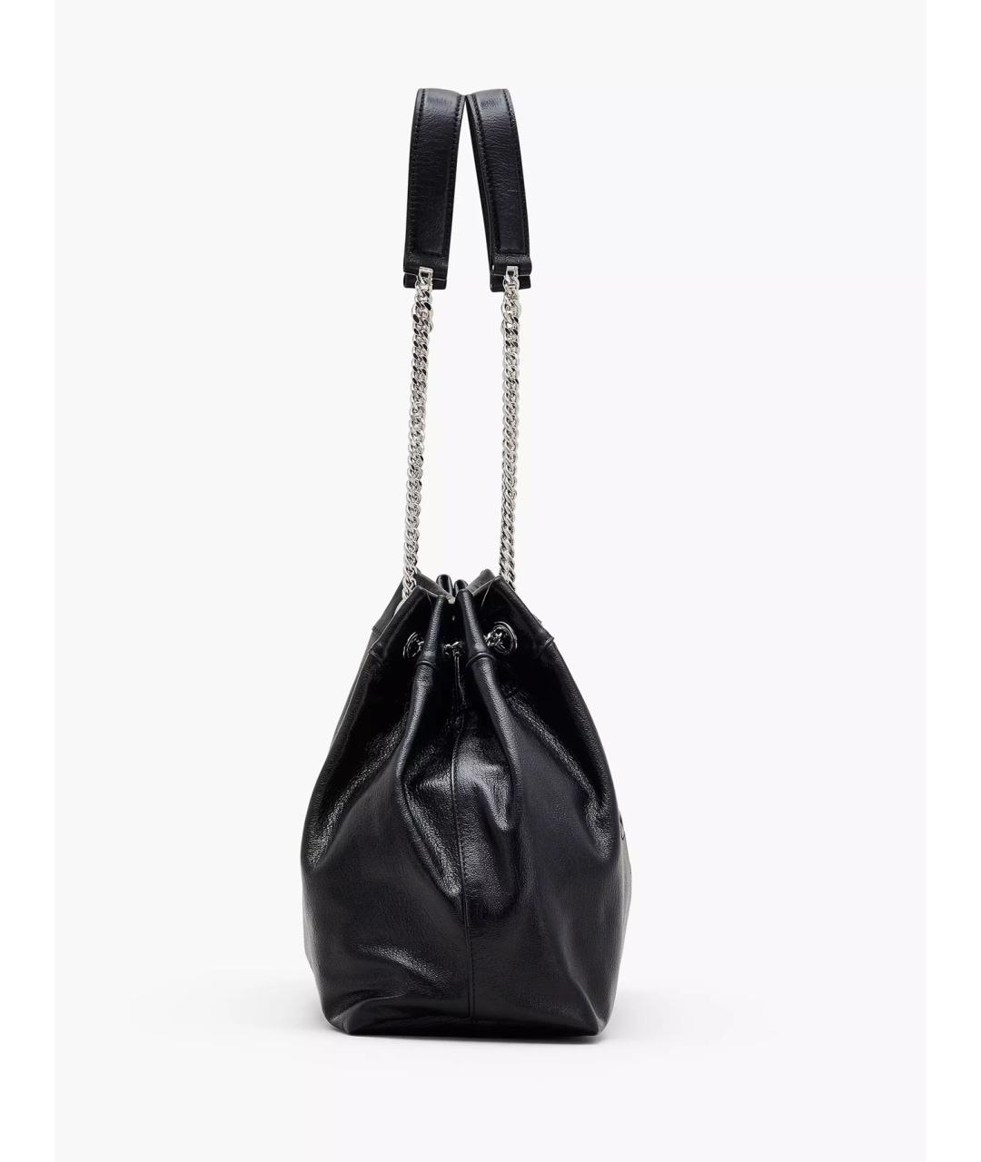 MARC JACOBS Черная кожаная сумка тоут, фото 5