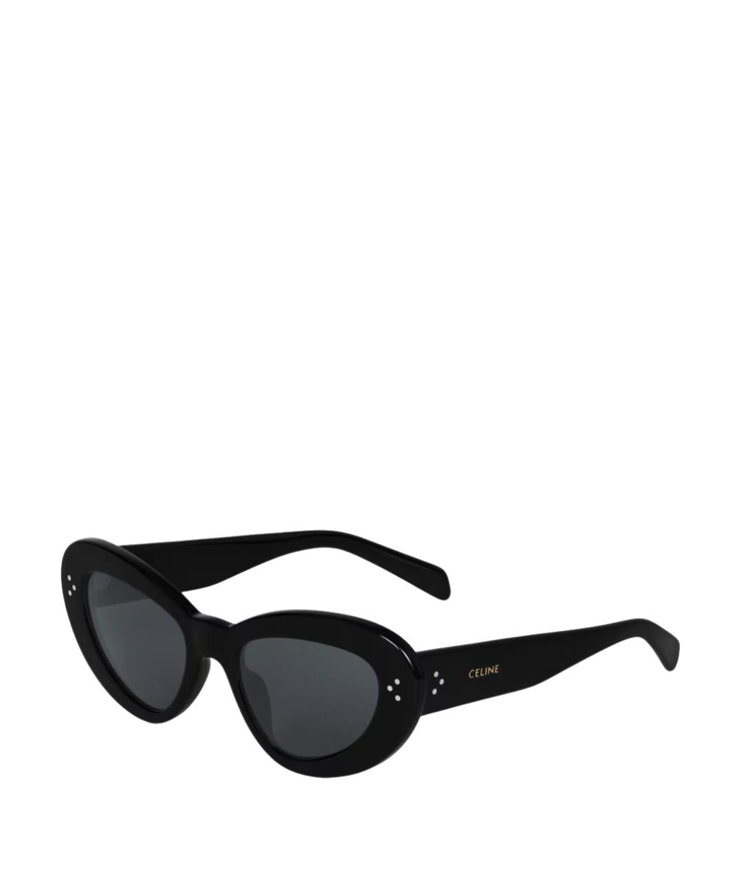 CELINE Черные пластиковые солнцезащитные очки, фото 2
