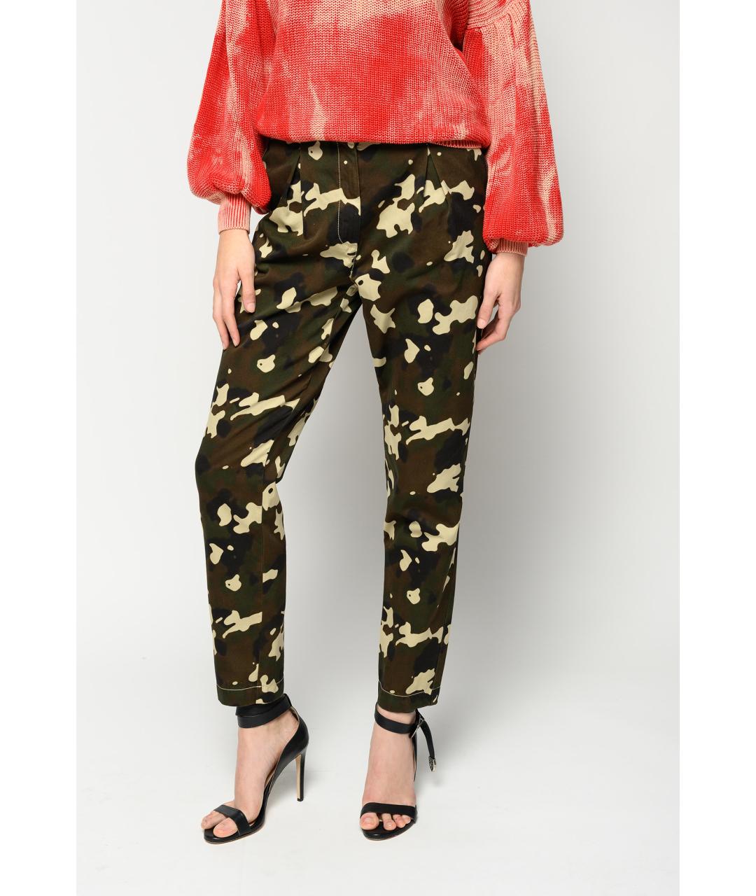 PINKO Мульти хлопковые прямые брюки, фото 5