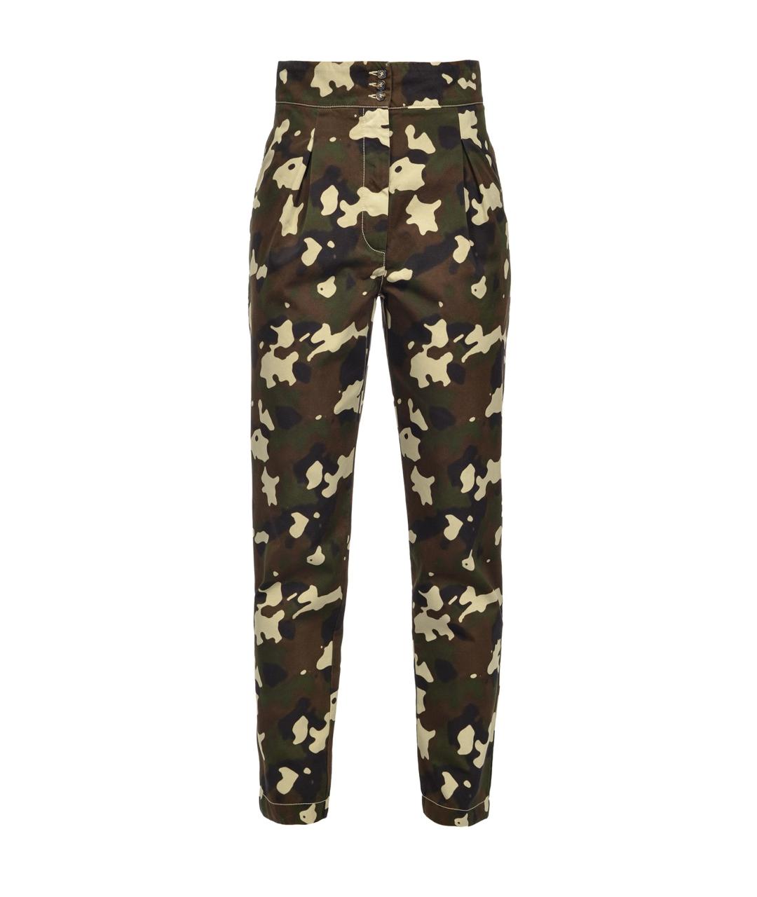 PINKO Мульти хлопковые прямые брюки, фото 1