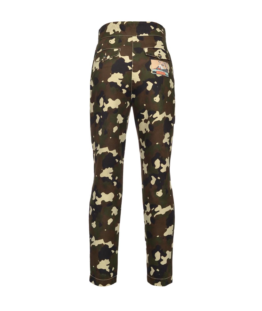 PINKO Мульти хлопковые прямые брюки, фото 2
