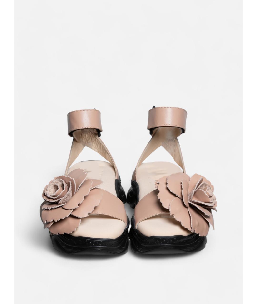 NO. 21 Розовые кожаные сандалии, фото 3