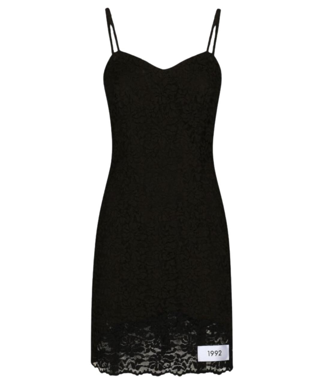 DOLCE&GABBANA Черное полиамидовое коктейльное платье, фото 1