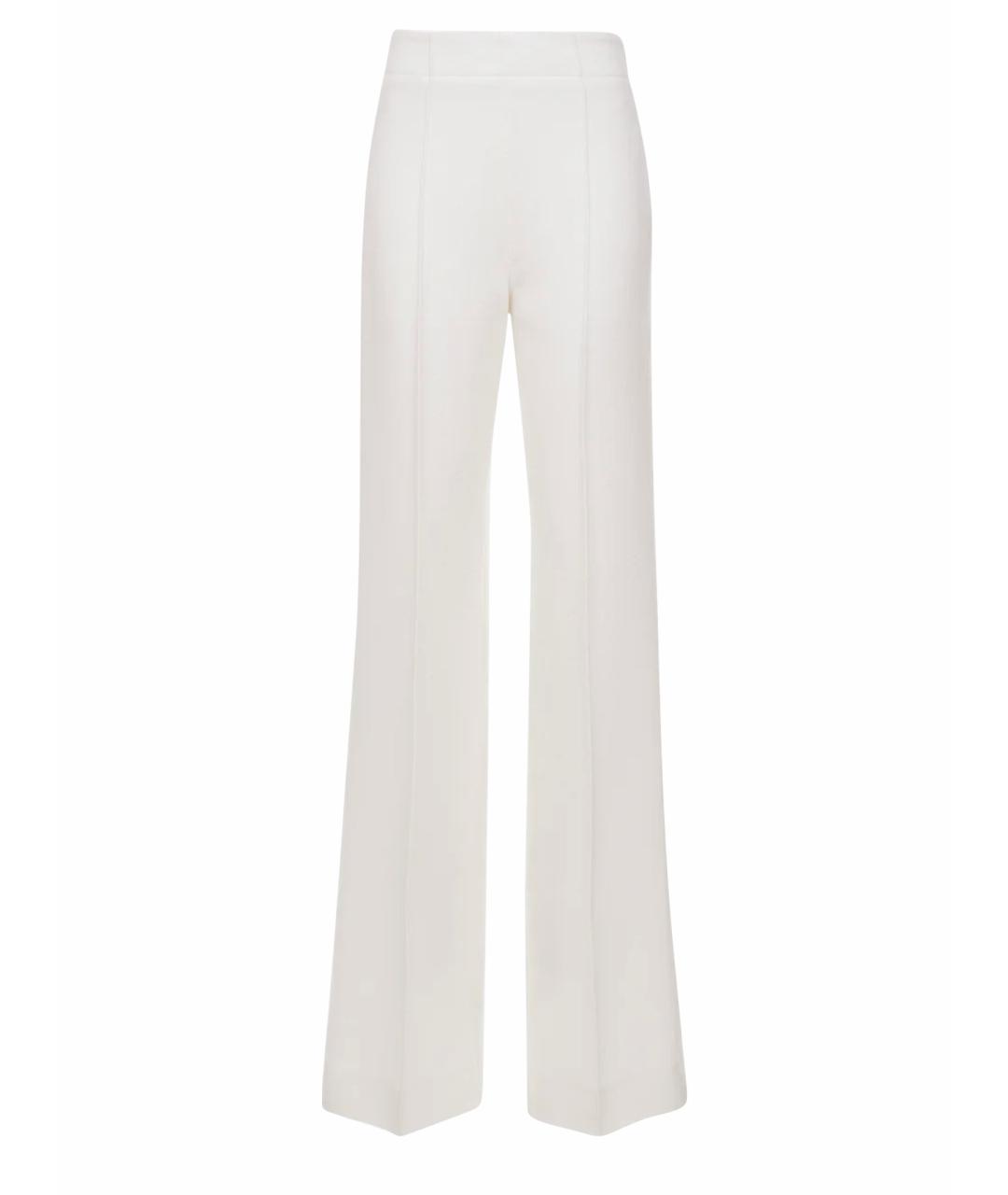 CHLOE Белые шерстяные прямые брюки, фото 1