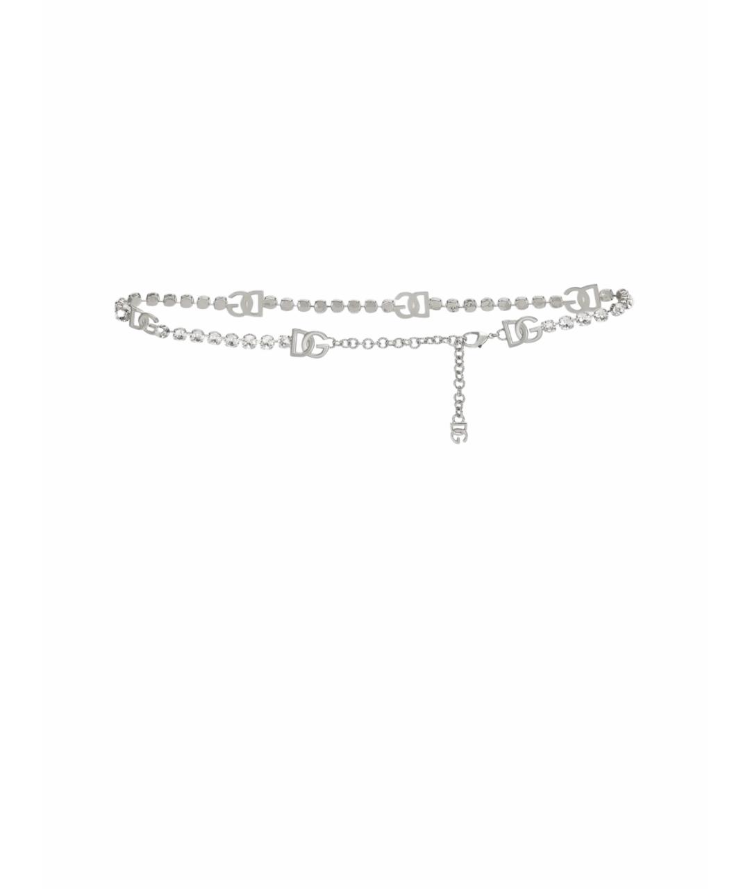 DOLCE&GABBANA Серебрянный ремень, фото 1