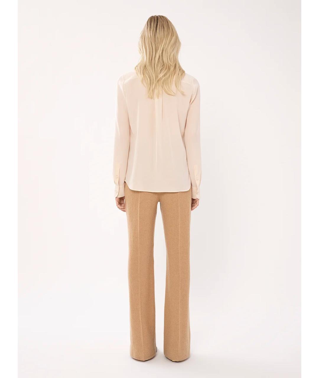 CHLOE Бежевые кашемировые прямые брюки, фото 3