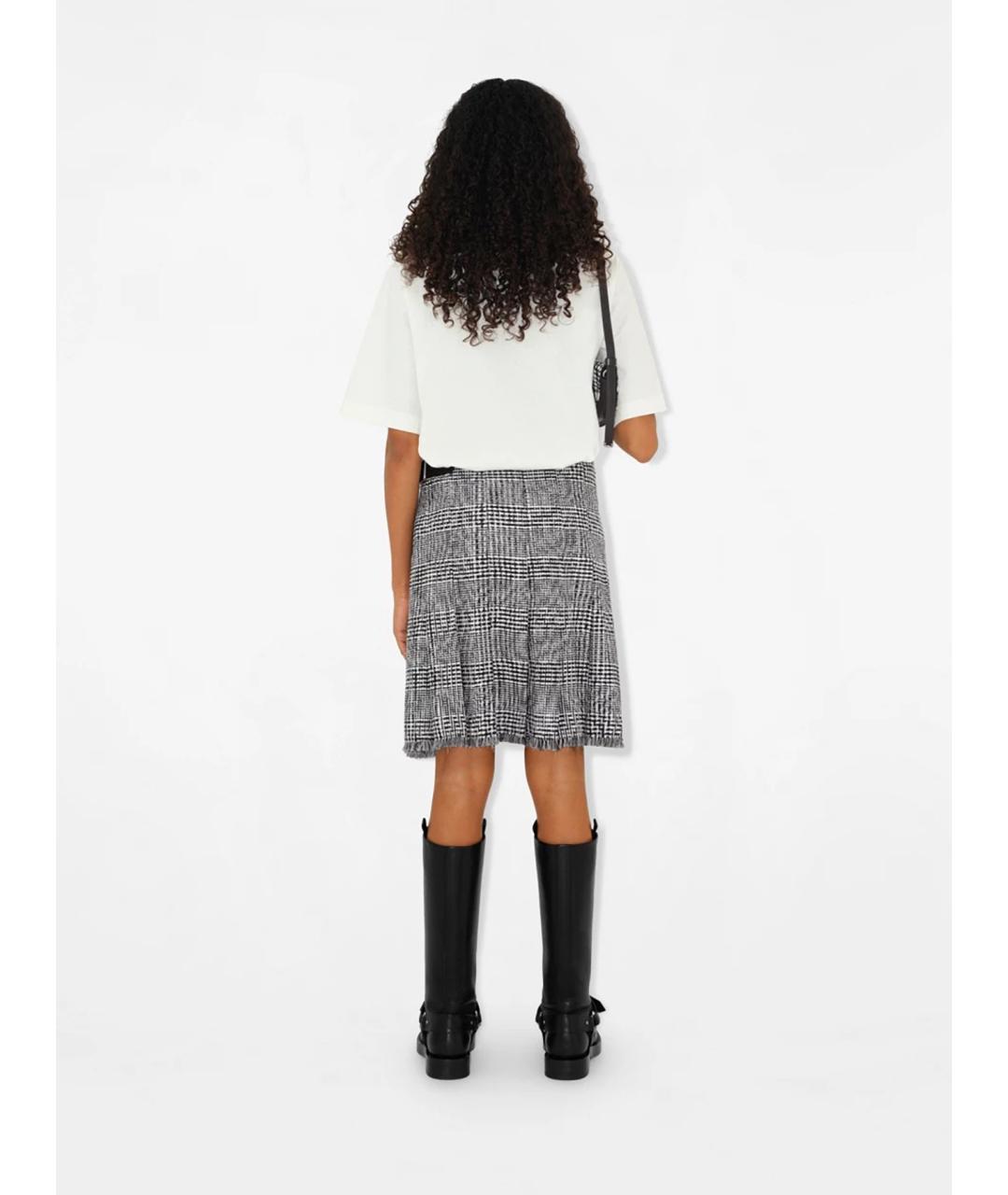 BURBERRY Белая хлопковая футболка, фото 3