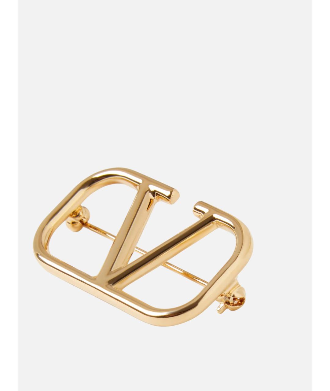 VALENTINO Золотая металлическая булавка / брошь, фото 2