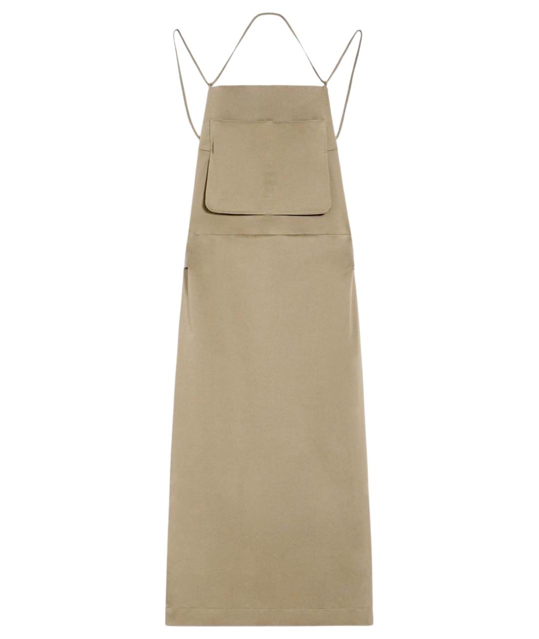 MAX MARA Зеленые хлопковое повседневное платье, фото 1