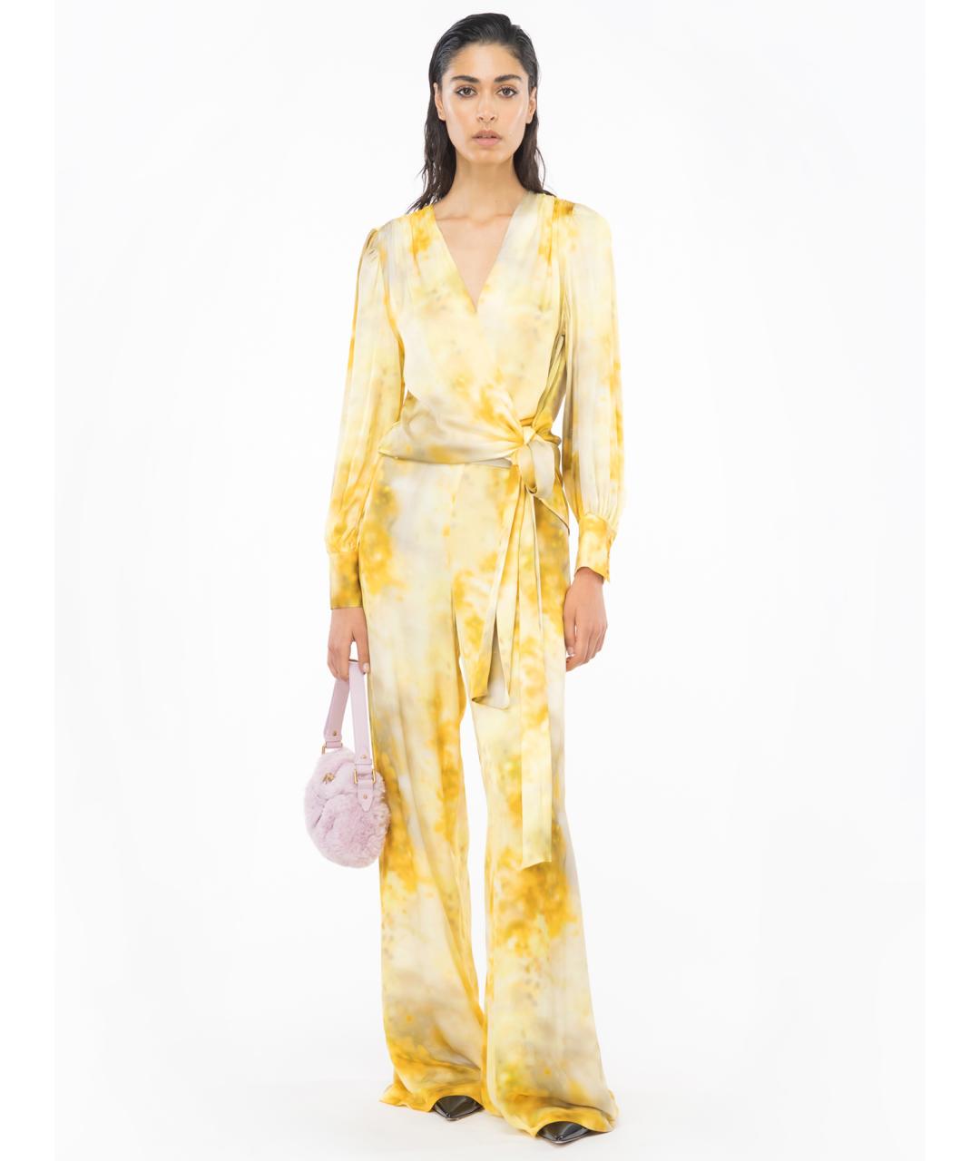 PINKO Мульти вискозные брюки широкие, фото 2