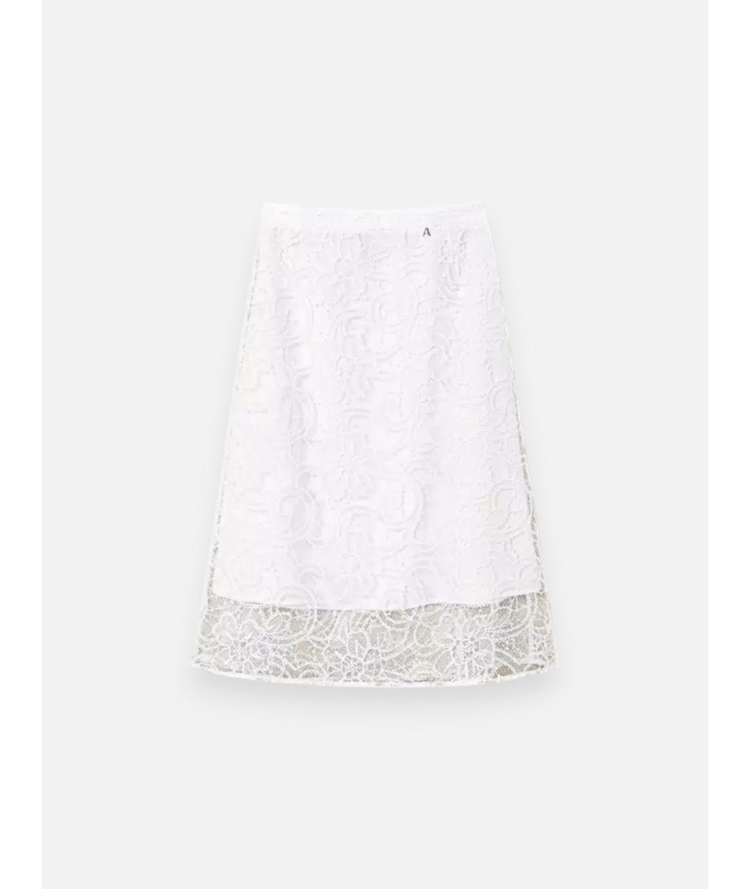 TWIN-SET Бежевая полиэстеровая юбка миди, фото 1