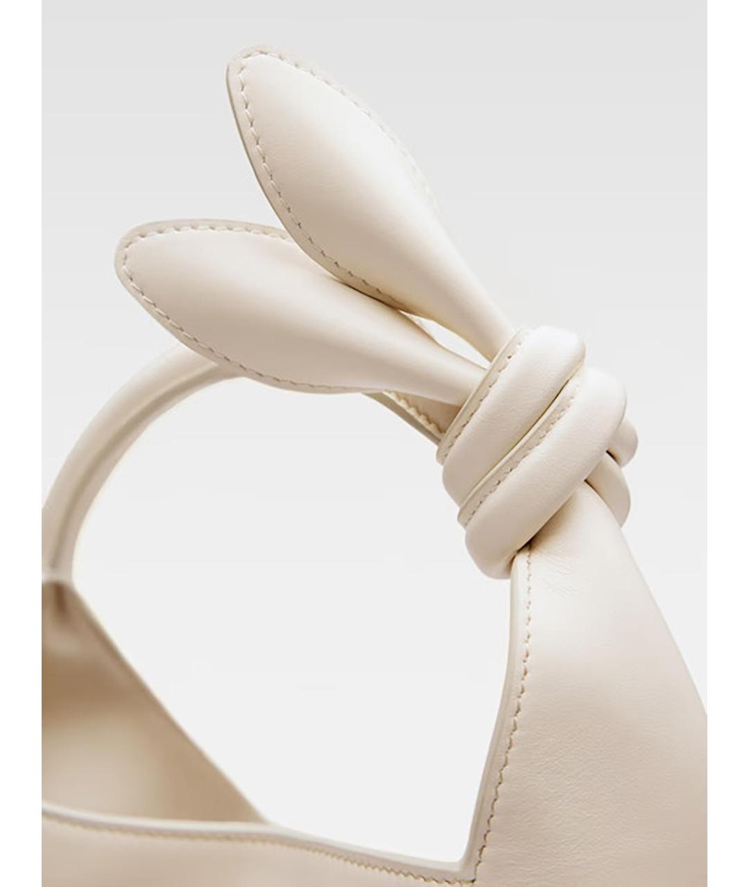 JACQUEMUS Белая кожаная сумка тоут, фото 3