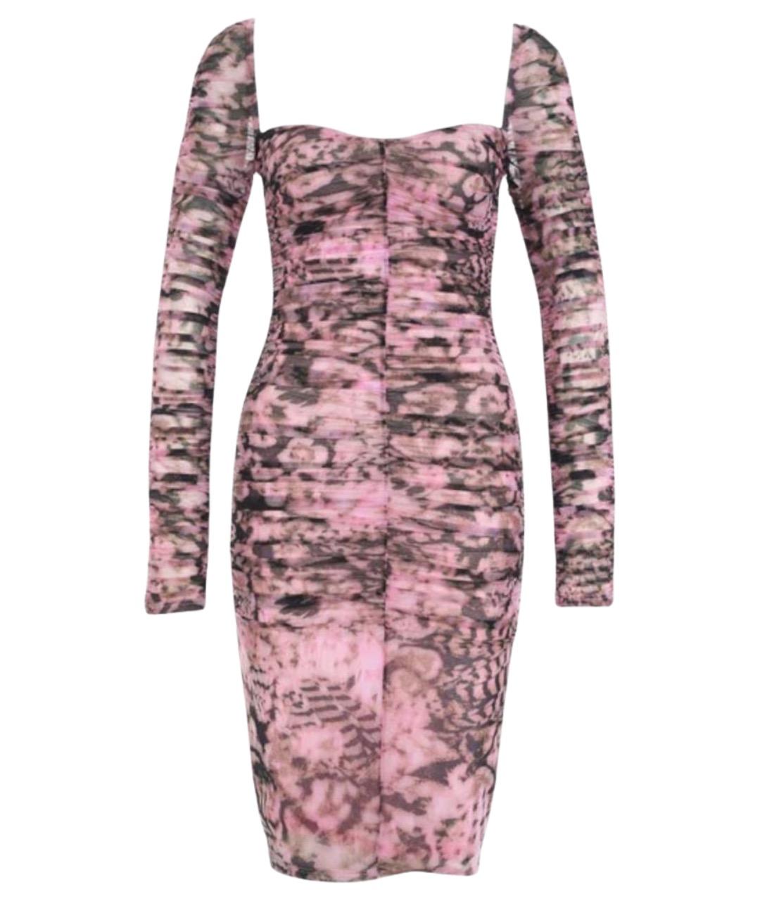 PINKO Мульти полиамидовое коктейльное платье, фото 1